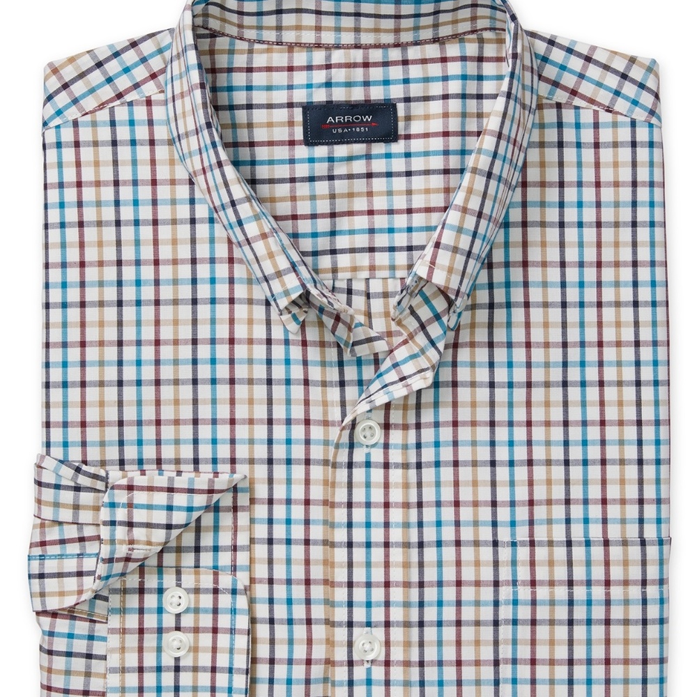 Arrow Men's Hamilton Poplin Plaid